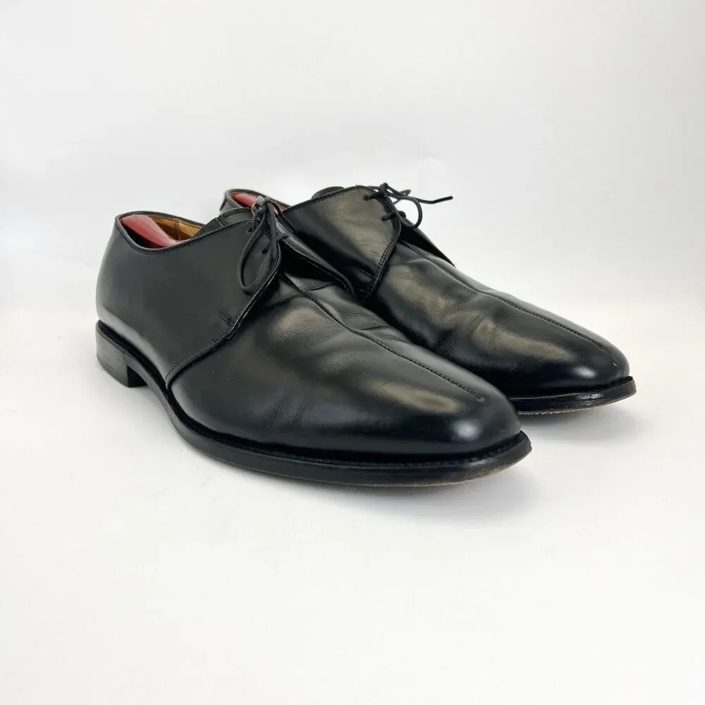 Allen Edmonds Valencia Mens Sz 12 D Black Leather Balmoral Oxford Dress Shoes